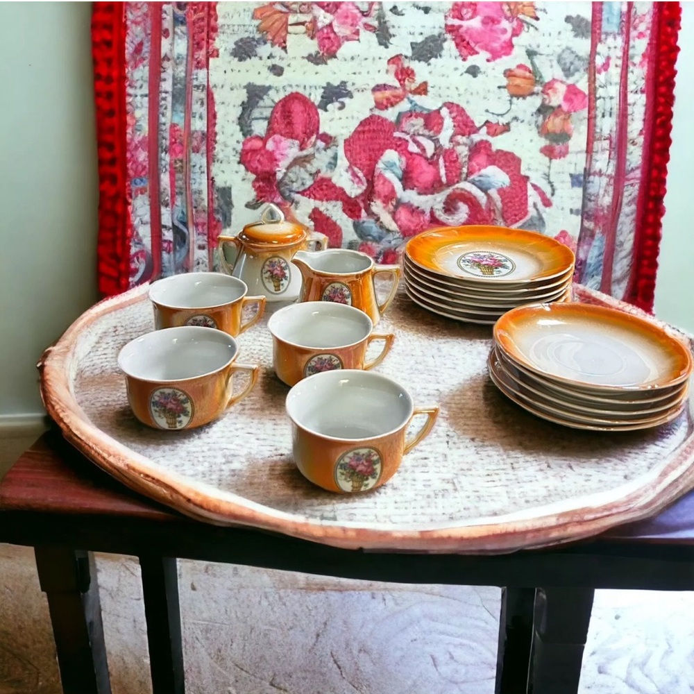 Vintage Eleanor China 17 piece Tea Set Made in Germany ~ RARE!! Circa 1920’s!!